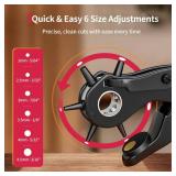 Revolving Punch Plier Kit, XOOL Leather Hole Punch Set for Belts, Watch Bands, Straps, Dog Collars, Saddles, Shoes, Fabric, DIY Home or Craft Projects, Heavy Duty Rotary Puncher, Multi Hole Sizes Make