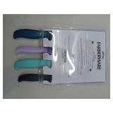 Farberware Chef Knife Set, 4 Piece, Multicolored