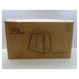 APPEARS NEW - JELUCAMP Small Greenhouse for Outdoors, Portable Plastic Walk-in Greenhouse with Window, Heavy Duty Green Houses for Indoor Backyard Outside, Clear PVC Cove, Gold