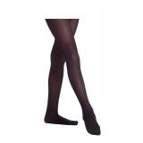 Danskin Girls Footed Black Opaque Tights (Size Large)