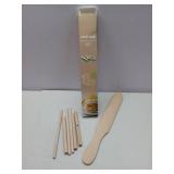 Prowithlin 4 Piece Crepe Spreader and Spatula Set, Crepes Maker Made Of 100% Natural Beech Wood, 12 Crepe Spatula and 4.7" Crepe Spreaders, Crepe Pan Dosa Pan Accessories Crepes Tools