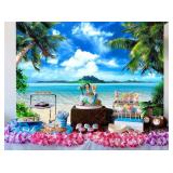 APPEARS NEW - Art Studio Beach Photography Backdrops Ocean Photo Booth Wedding Party Decoration Background Studio Props Vinyl 7x5ft