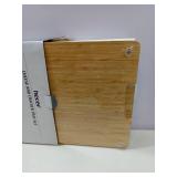 APPEARS NEW - NEW hecef Large Charcuterie Board Set of 13, A Bamboo Cheese Board and Snack Tray, 2 Ceramic Bowls, 4 Server Forks, 4 Knives Set, Appetizer Platter for Birthdays, Weddings, Housewarming
