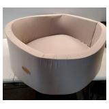 HARBOLLE Baby Ball Pit 35.4 Soft Round Memory Foam Ball Pits NOT Included Balls Indoor Outdoor Playpen for Babies Toddlers Kids Great Gift for Girls Boys, Gray.  NEEDS TO BE WASHED. - Retail: $40