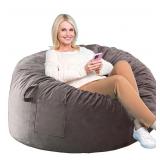 Bean Bag Chairs, Memory Foam Stuffing Bean Bag Chair for Adults/Teens/Kids, Velvet Lazy Sofa Furniture with Removable High-Rebound Memory Foam for Living Room Bedroom College Dorm