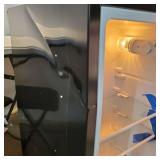 Midea Refrigerator, 3.3 Cubic Feet, Dented on the Outside and Inside. WORKS. - Retail: $278