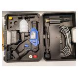 Ontel Turbo Jet HydroX5 Pro Portable Cordless Pressure Washer (21V 3000mAh Battery), 6-in-1 Nozzle, Dual Water Source, 16ft Detachable Hose. MISSING PARTS SEE PHOTOS. - Retail: $115