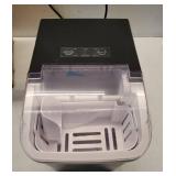 DUMOS Countertop Ice Maker with Handle, 26lbs/24H Portable Ice Machine, 9 Bullet Ice Cubes Ready in 6 Mins, Self-Cleaning, Quiet Compact Ice Maker for Home, Kitchen, RV, Camping, Black - Retail: $50
