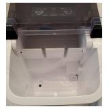 DUMOS Countertop Ice Maker with Handle, 26lbs/24H Portable Ice Machine, 9 Bullet Ice Cubes Ready in 6 Mins, Self-Cleaning, Quiet Compact Ice Maker for Home, Kitchen, RV, Camping, Black - Retail: $50