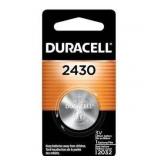 Duracell 2430 3V Lithium Battery, 1 Count Pack, Lithium Coin Battery for Medical and Fitness Devices, Watches, and more, CR Lithium 3 Volt Cell