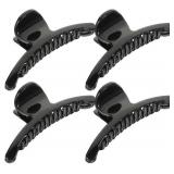 Hair Claw Clips: Large 3.93inch No Slip Matte Clip for Women - 4Pcs Black Hair Clip for Thin Fine Thick Hair