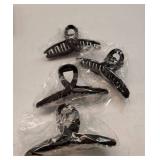 Hair Claw Clips: Large 3.93inch No Slip Matte Clip for Women - 4Pcs Black Hair Clip for Thin Fine Thick Hair