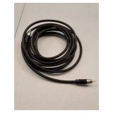 Mediabridge ULTRA Series Subwoofer Cable (15 Feet) - Dual Shielded with Gold Plated RCA to RCA Connectors - Black