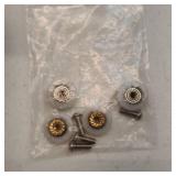 4PCS Shower Door Rollers Runners Wheels Replacement Part Bathroom Glass Door Runner Sliding Shower Door Roller Wheel,19MM