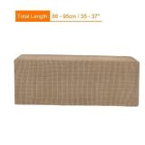 MECCANIXITY Air Conditioner Cover 35-37 Inch Knitted Elastic Cloth Dustproof for Wall-Mounted Units Split Indoor AC Covers Light Brown