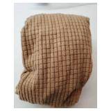 MECCANIXITY Air Conditioner Cover 35-37 Inch Knitted Elastic Cloth Dustproof for Wall-Mounted Units Split Indoor AC Covers Light Brown
