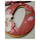4 Pcs Valentine Wood Home Sign Valentine Wall Decor Valentine Rustic Theme Wall Sign for Home Letters Hanging Wall Decor Art Signs Wooden Wall Art for Living Room Kitchen Bedroom Decor (O has come apa