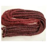24 Inch Human Hair Dreadlocks Extensions 0.6 cm Width 10 Strands Soft Hippie Straight Double Ended Dreads Handmade Reggae Style Crochet Braiding Hair(24inch,1B/BUG)
