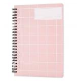 1 Pc Girls Pink Notebooks, Lined Spiral Journal for Women, A5 Rose Gold Notepad, Wide Ruled, Marble Cover, for Work School Office