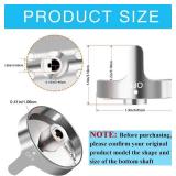 Gas 5 Stove knobs Replacement for Whirlpool WFG540H0eS0 Range Oven, Replaces W10430807 W10676228 4248219 AP5958476 PS10067059 eAP10067059