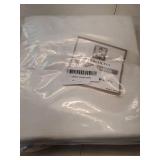 White Linen Curtains Flax Linen Blended Curtain Panels for Living Room/Bedroom Semi Sheer Privacy Curtains 63 inch Length 2 Panels Set Nickel Grommet Window Drapes, White