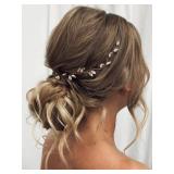 Crystal Leaf Bridal Hair Vine