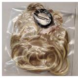 Large Messy Bun Hair Piece Wavy Curly Scrunchies Synthetic Chignon Ponytail Hair Extensions Thick Updo Hairpieces for Women Dirty Blonde