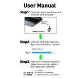 USB to VGA Adapter Cable 4 FT, Unidirectional USB-A 3.0 to VGA Video Cable, Real 1080P@60Hz, for TV, Projector, Monitor, Only Support Windows 11/10/8/8.1/7, Mac OS, Note : Drivers Must be Installed