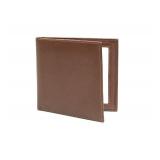 Double 4x4 Square Leather Picture Frame - Cognac