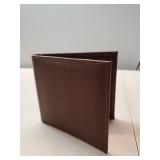 Double 4x4 Square Leather Picture Frame - Cognac
