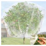 MR FIVE 9.8 x 9.5 ft Bird Barrier Netting Mesh with Drawstring,Extra Large Bird Netting for Fruit Trees,Garden Tree Net for Protect Fruit Tree Vegetable Flower