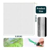 MR FIVE 9.8 x 9.5 ft Bird Barrier Netting Mesh with Drawstring,Extra Large Bird Netting for Fruit Trees,Garden Tree Net for Protect Fruit Tree Vegetable Flower