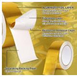 Aluminized Fiberglass Heat Shield Tape Self Adhesive Fiberglass Thermal Insulation Tape Heat Reflective Tape Heat Resistant Tape Heat Barrier for Air Dryer Vent, AC/Heating Unit, Hose and Pipe Intake