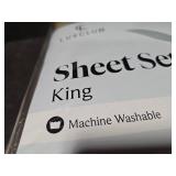 LuxClub 6-Piece King Sheet Set - Retail: $35