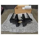 NCL Privacy Interior Door Handle, Black Door Knobs for Bathroom and Bedroom, Thumb Turn Keyless Door Levers Reversible