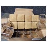 24 Pcs Clear Square Chair Leg Floor Protectors with Felt, Silicone Felt Furniture Pads for Hardwood Floor, Dining Table Leg Caps Covers No Scratches and Noise (L Fit: 1" - 1.4") - Retail: $25"