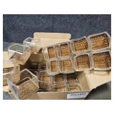 24 Pcs Clear Square Chair Leg Floor Protectors with Felt, Silicone Felt Furniture Pads for Hardwood Floor, Dining Table Leg Caps Covers No Scratches and Noise (L Fit: 1" - 1.4") - Retail: $25"