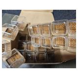24 Pcs Clear Square Chair Leg Floor Protectors with Felt, Silicone Felt Furniture Pads for Hardwood Floor, Dining Table Leg Caps Covers No Scratches and Noise (L Fit: 1" - 1.4") - Retail: $25"