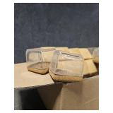 24 Pcs Clear Square Chair Leg Floor Protectors with Felt, Silicone Felt Furniture Pads for Hardwood Floor, Dining Table Leg Caps Covers No Scratches and Noise (L Fit: 1" - 1.4") - Retail: $25"