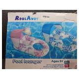 Rdolanoy Tropical Print Pool Float with Canopy - Retail: $25