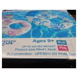 Rdolanoy Tropical Print Pool Float with Canopy - Retail: $25