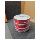 Red Satin Ribbon, 1 Inch x 50 Yards Roll, Double-Faced High Sheen, Smooth Pliable Body with Woven No-Fray Edge, for Gift Wrapping, Bow Making, DIY Crafts, Weddings & PartiesLot of 3
