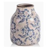 Vintage Blue and White Porcelain Flower Vase Home Decor