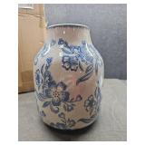 Vintage Blue and White Porcelain Flower Vase Home Decor