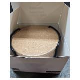 Absorich Cork Round Edge Coasters Set with Metal Stand