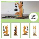 Garden Statue Dog Outdoor Decor,Outdoor Solar Dogs Decor Light,Solar Dog Statues for Garden Decorations, Patio,Porch,Balcony,Yard,Lawn