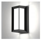 24W Outdoor Wall Light Fixtures, Exterior IP65 Waterproof LED Lantern, Black Porch Lights with Double Lampshades, 3000LM 3000K Sconces Wall Mount, Modern Wall Lamps for Garage Front Door Garden