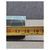 Decorative Teal and Gold Wallpaper Roll 18" wide