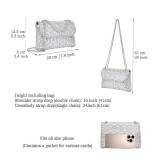 Shoulder Bags Crossbody Bag Purses Handbags Crystals Rhinestone Evening Bag for Women Clutch Purse with Chain