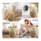 Sports Balls Baby Laundry Hamper Collapsible Clothes Kids Storage Basket Large Boys Gift Toy Box Bin for Play Room, Rugby, 63L